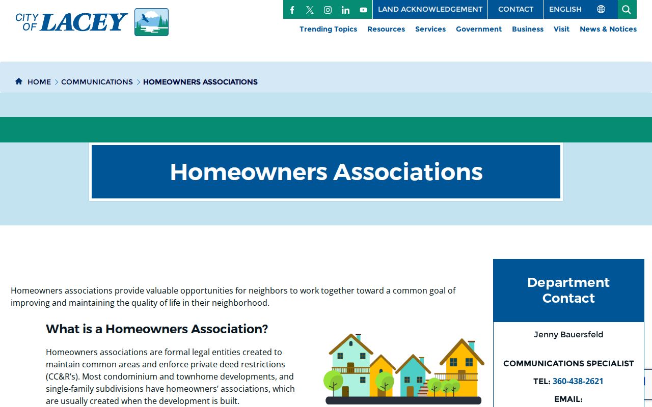 Lacey residents directory neighborhood association source